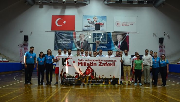 15 Temmuz Şehitleri Anma, Demokrasi ve Milli Birlik Günü Kapsamında Aydın’da Voleybol Turnuvası Başladı