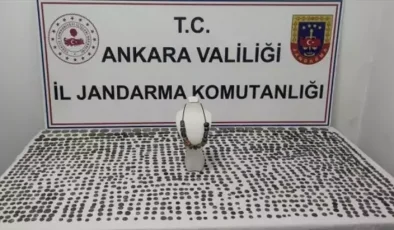 Ankara’da Tarihi Eser Kaçakçılığı Operasyonu: 1487 Sikke ve Bir Kolye Ele Geçirildi