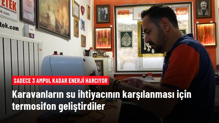 Sadece 3 ampul kadar enerji harcıyor! Karavancılara özel termosifon