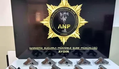 Aydın’da Operasyonda 10 Tabanca Ele Geçirildi