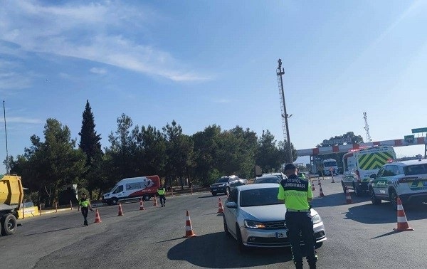 Germencik’te havadan trafik denetimi